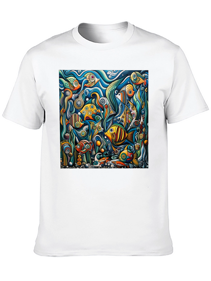 Abstract Undersea Fish T-Shirt