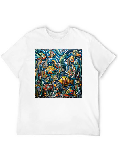 Abstract Undersea Fish T-Shirt