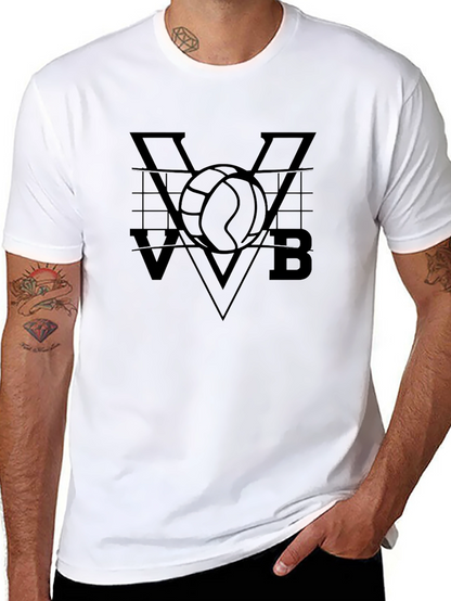 Volleyball VVB Graphic Tee - Mens Black T-Shirt