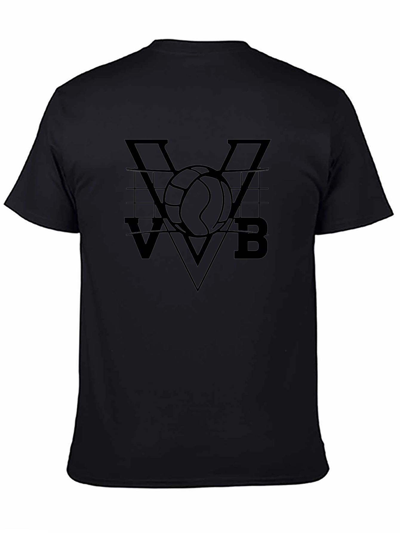 Volleyball VVB Graphic Tee - Mens Black T-Shirt