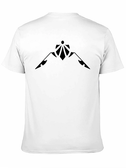 Modern Mountain Graphic Black T-Shirt