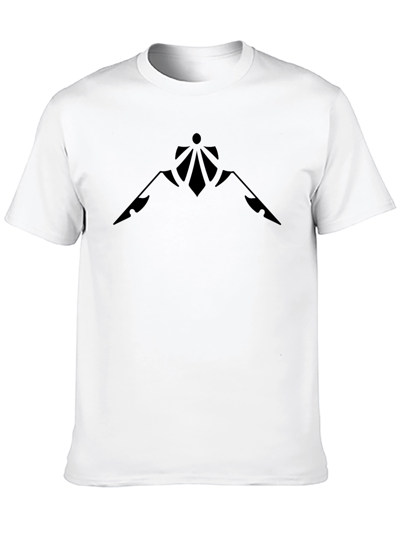 Modern Mountain Graphic Black T-Shirt