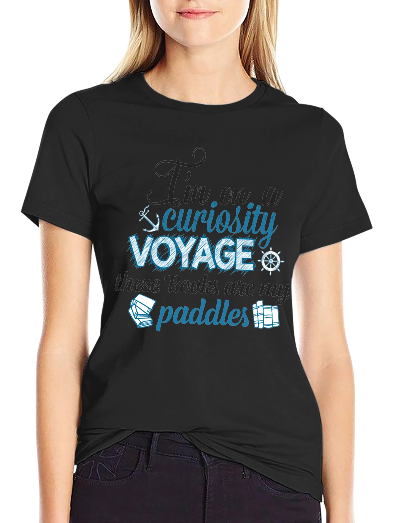Curiosity Voyage T-Shirt - Book Lover Tee