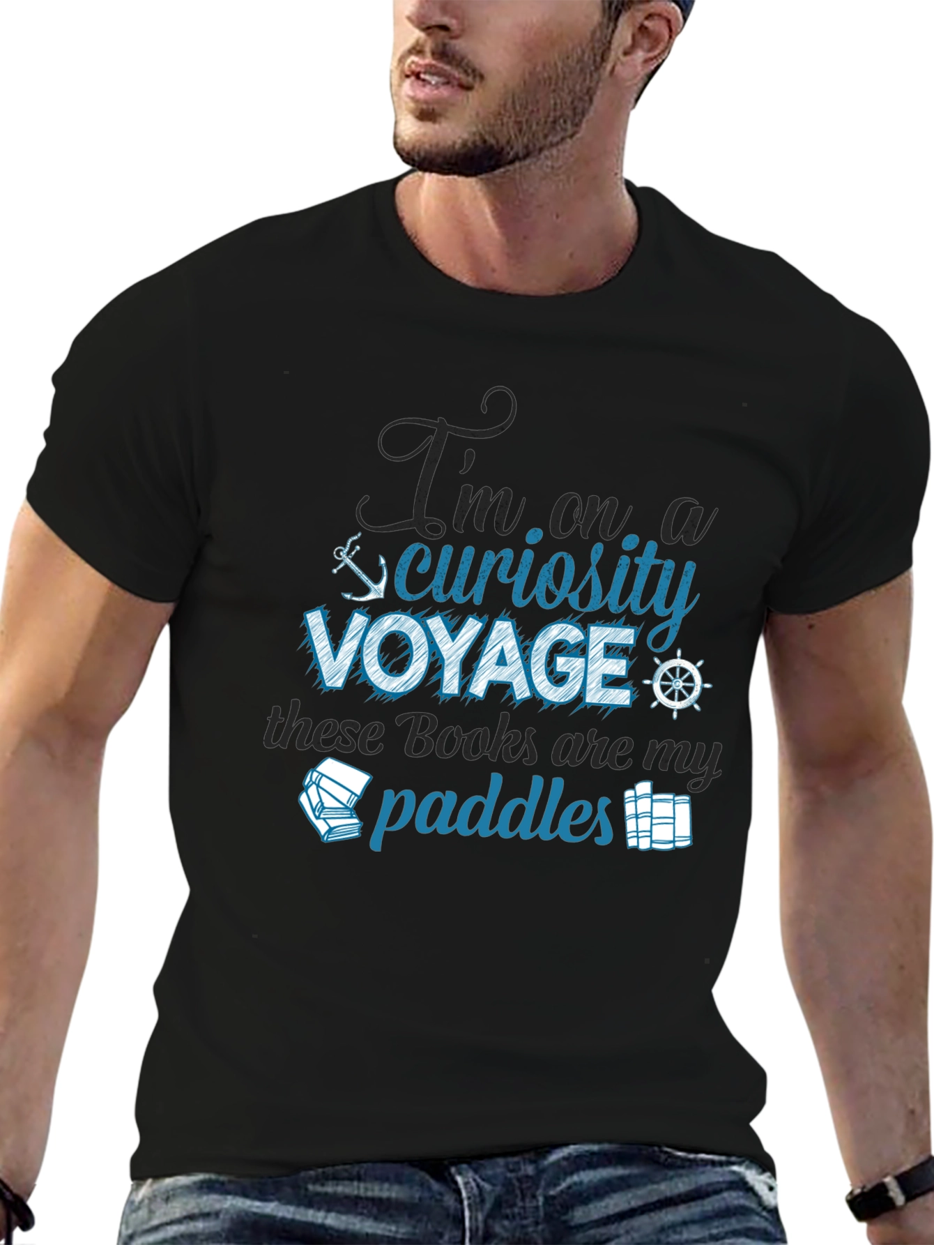 Curiosity Voyage T-Shirt - Book Lover Tee