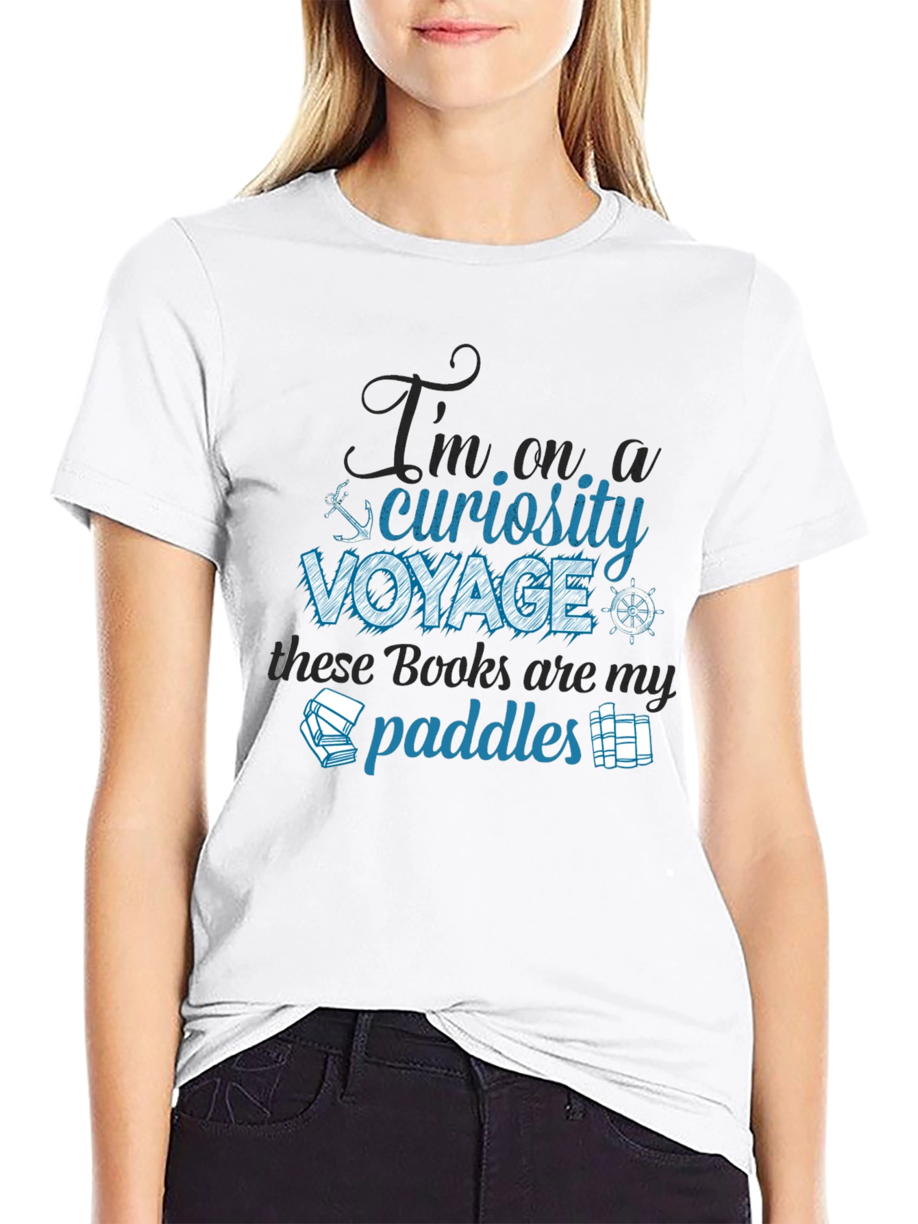 Curiosity Voyage T-Shirt - Book Lover Tee
