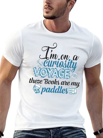 Curiosity Voyage T-Shirt - Book Lover Tee