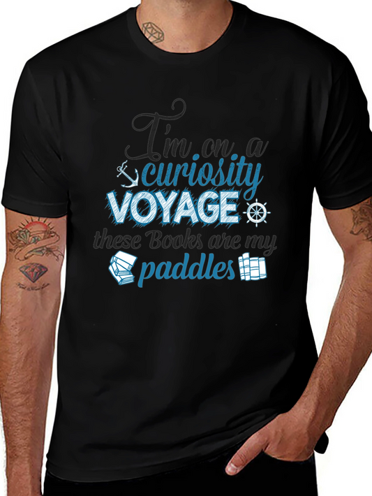 Curiosity Voyage T-Shirt - Book Lover Tee