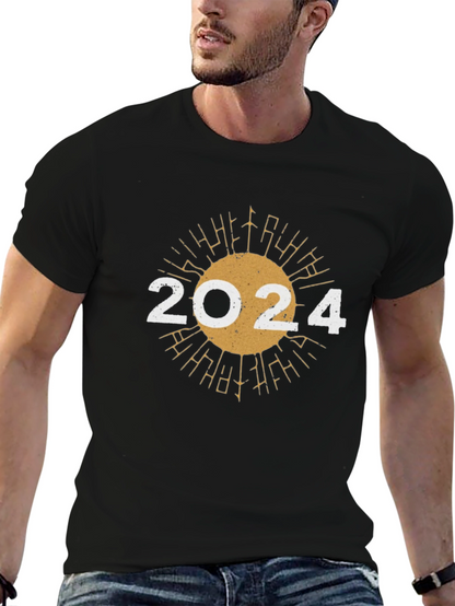 2024 Sunburst Graphic Tee - New Year Celebration