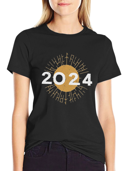 2024 Sunburst Graphic Tee - New Year Celebration