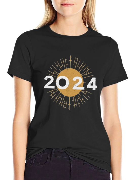 2024 Sunburst Graphic Tee - New Year Celebration