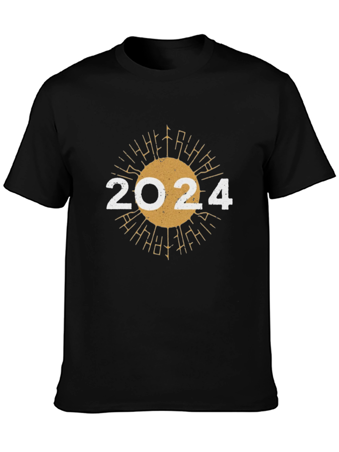 2024 Sunburst Graphic Tee - New Year Celebration