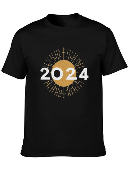 2024 Sunburst Graphic Tee - New Year Celebration