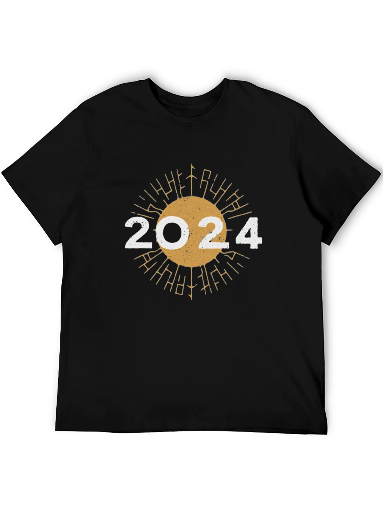 2024 Sunburst Graphic Tee - New Year Celebration