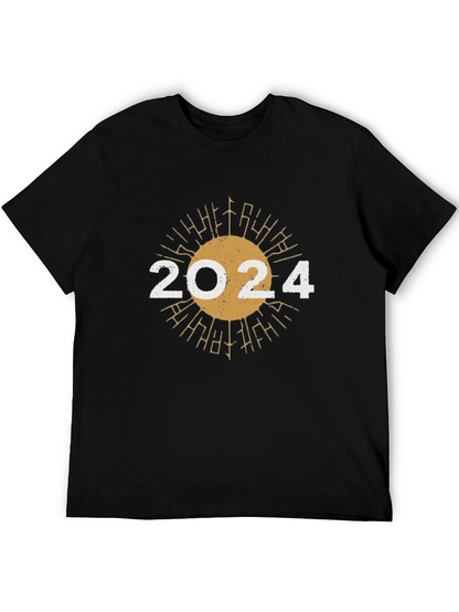 2024 Sunburst Graphic Tee - New Year Celebration