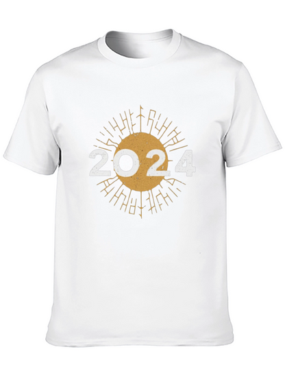 2024 Sunburst Graphic Tee - New Year Celebration