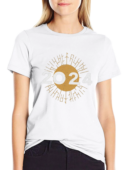 2024 Sunburst Graphic Tee - New Year Celebration