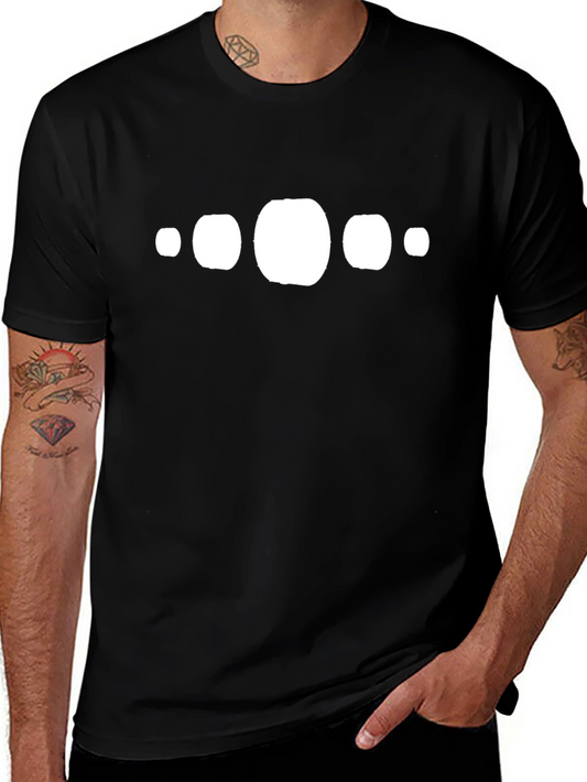 Modern Minimalist Graphic Tee - Black Cotton T-Shirt
