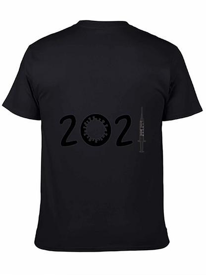 2021 Vaccine T-Shirt -  Virus & Syringe Design
