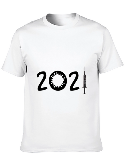 2021 Vaccine T-Shirt -  Virus & Syringe Design