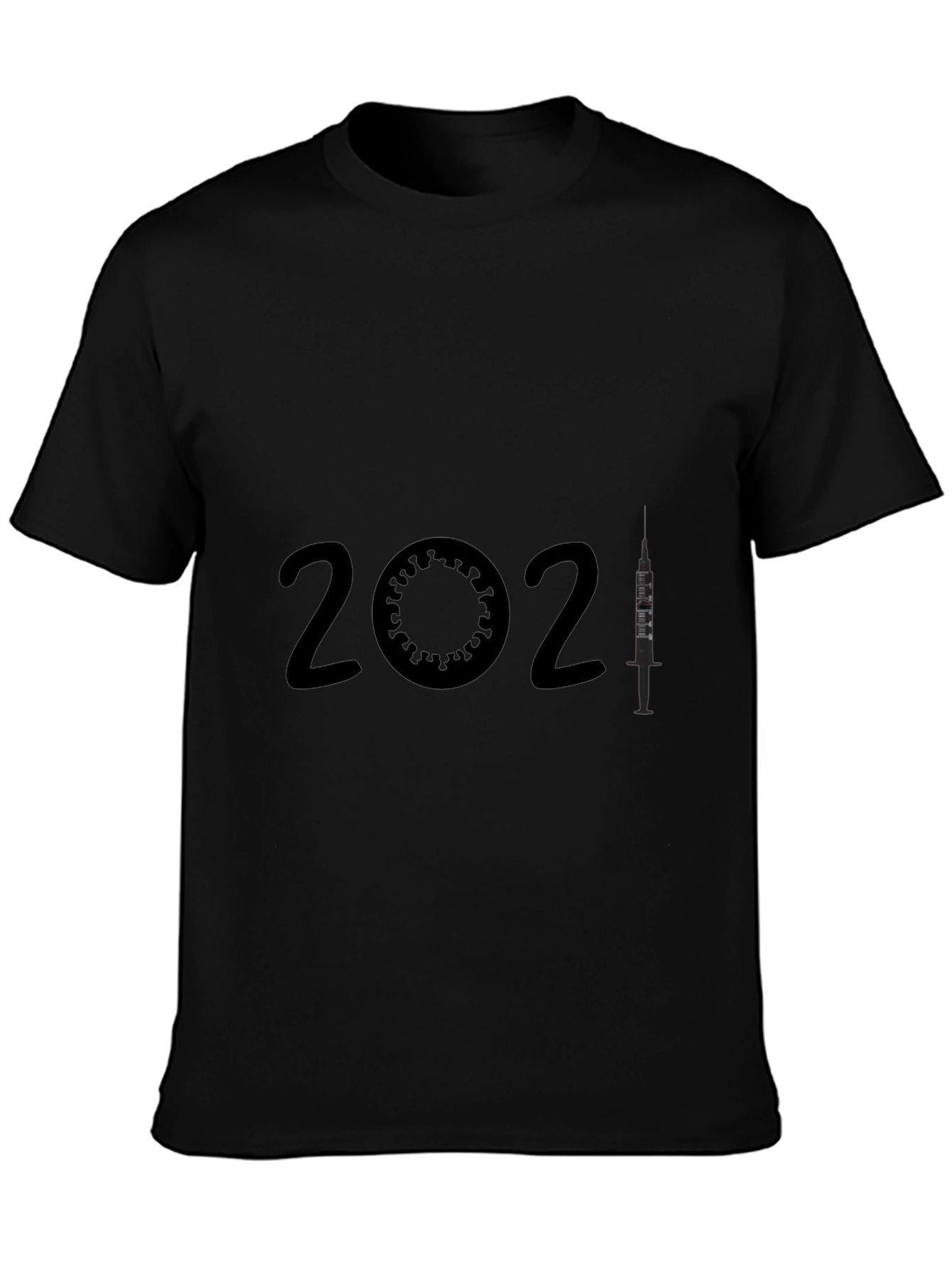 2021 Vaccine T-Shirt -  Virus & Syringe Design
