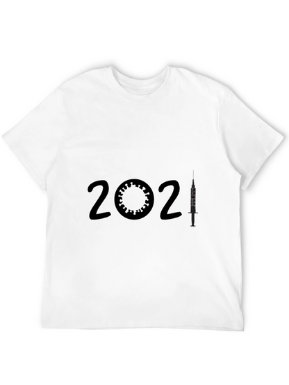 2021 Vaccine T-Shirt -  Virus & Syringe Design