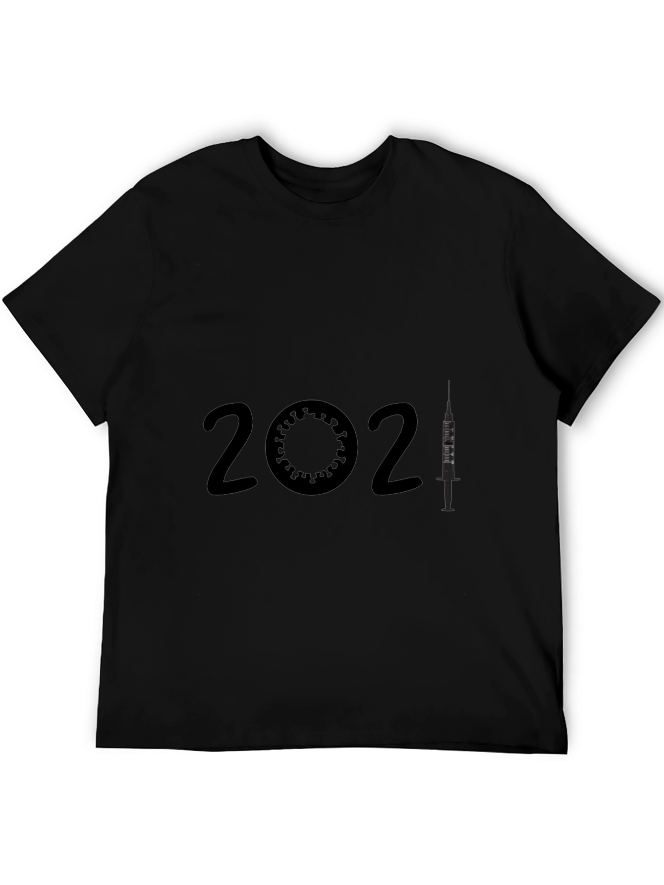 2021 Vaccine T-Shirt -  Virus & Syringe Design