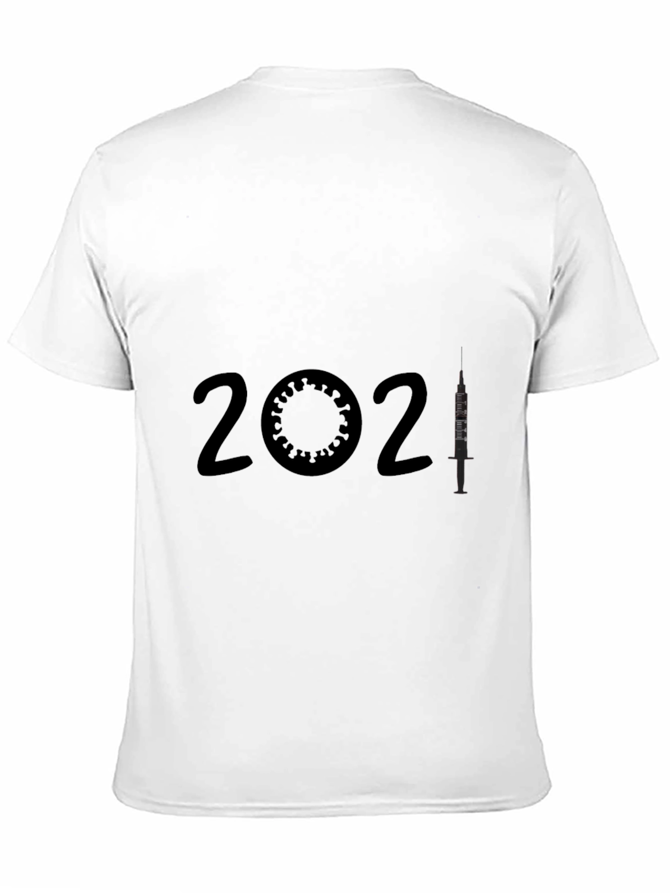2021 Vaccine T-Shirt -  Virus & Syringe Design