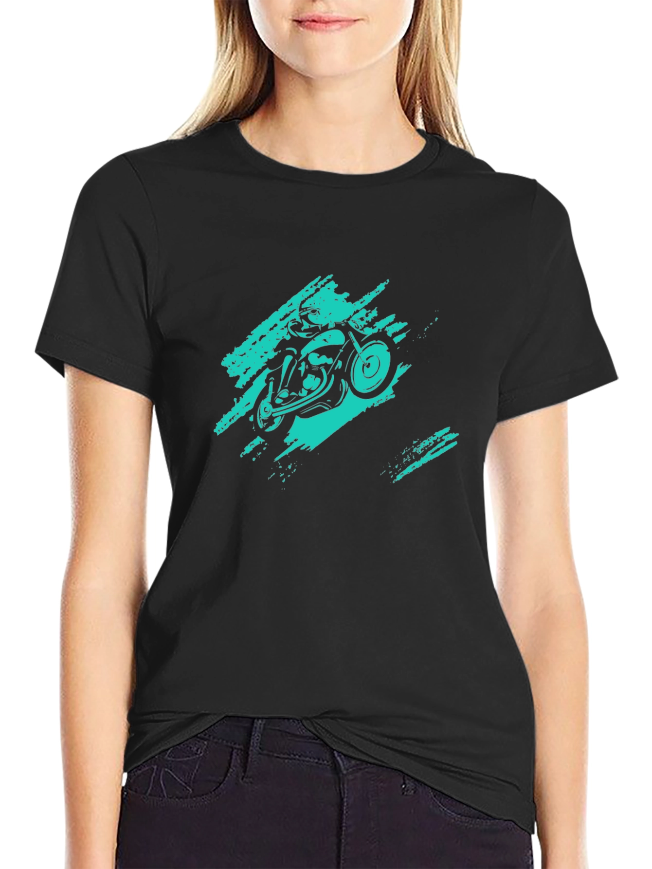 Black Motorcycle Ride T-Shirt