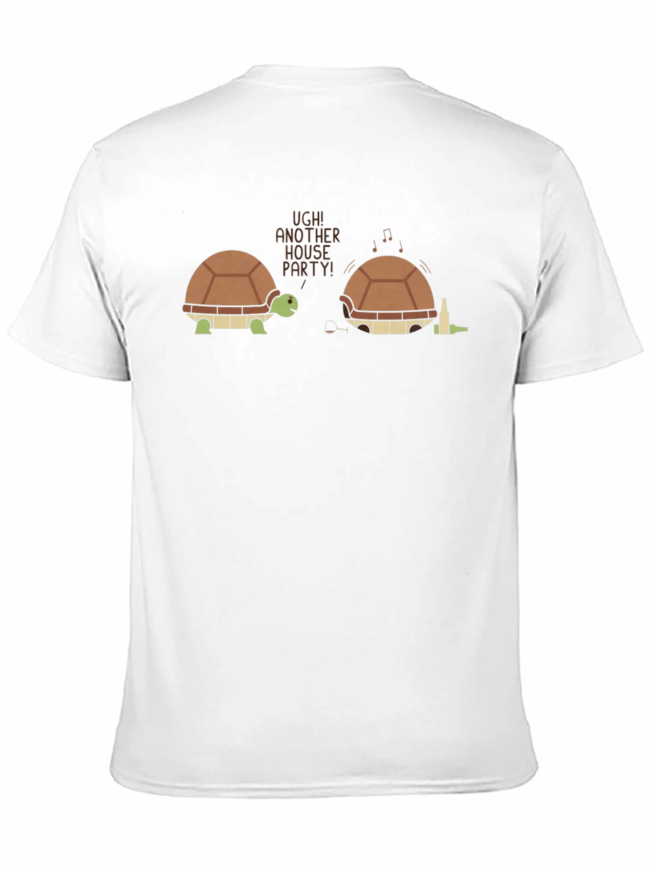 Funny Turtle House Party T-Shirt - Novelty Graphic Tee