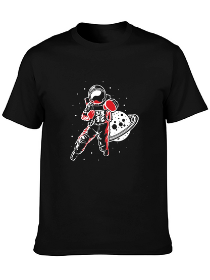 Astronaut Boxer Graphic Tee - Space Punch!