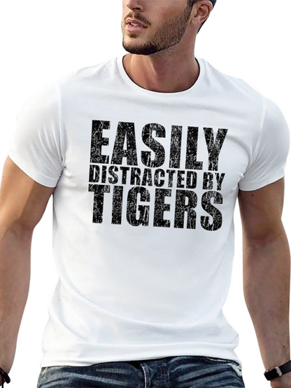 Easily Distracted By Tigers Graphic Tee