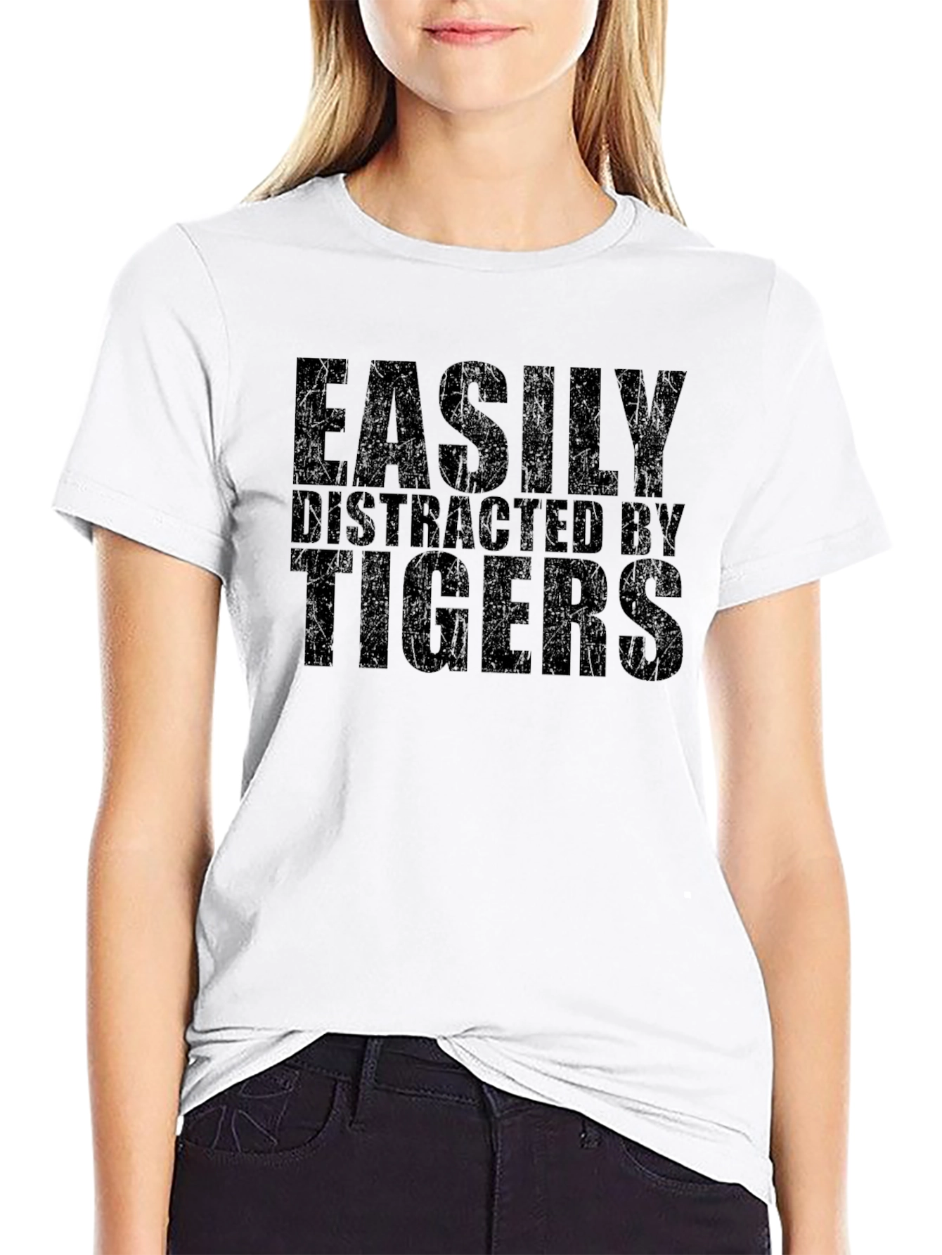 Easily Distracted By Tigers Graphic Tee