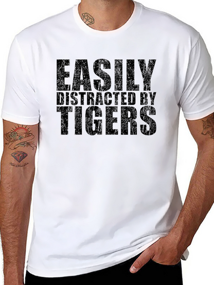 Easily Distracted By Tigers Graphic Tee