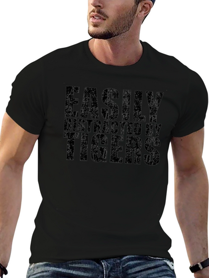 Easily Distracted By Tigers Graphic Tee