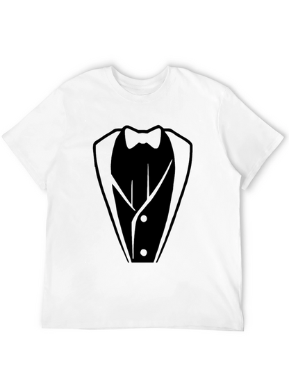 Tuxedo Print Black T-Shirt - Formal Fun!
