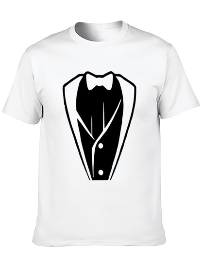 Tuxedo Print Black T-Shirt - Formal Fun!