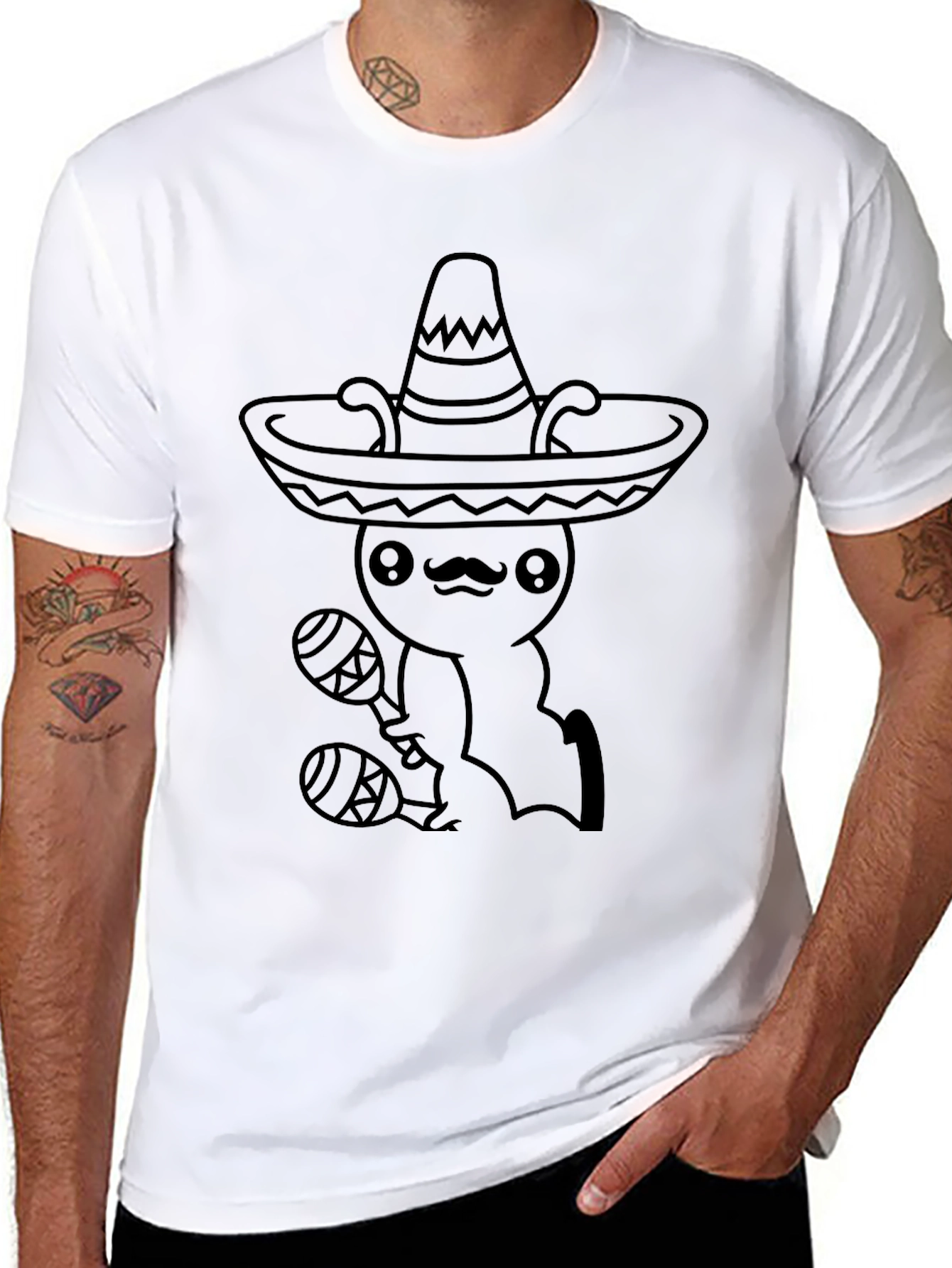 Mariachi Worm T-Shirt - Funny Mexican Fiesta Tee