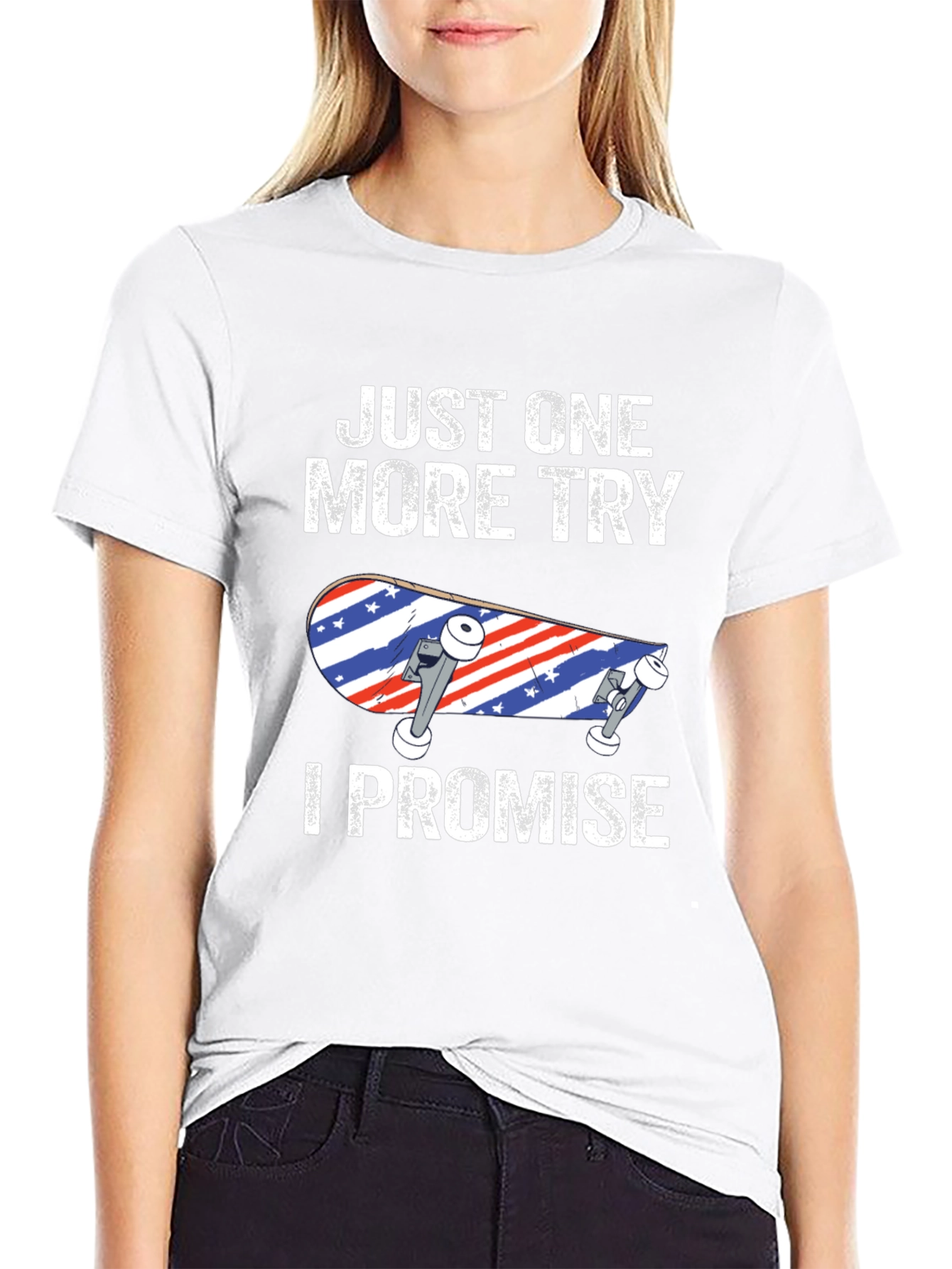 Just One More Try Skateboard T-Shirt