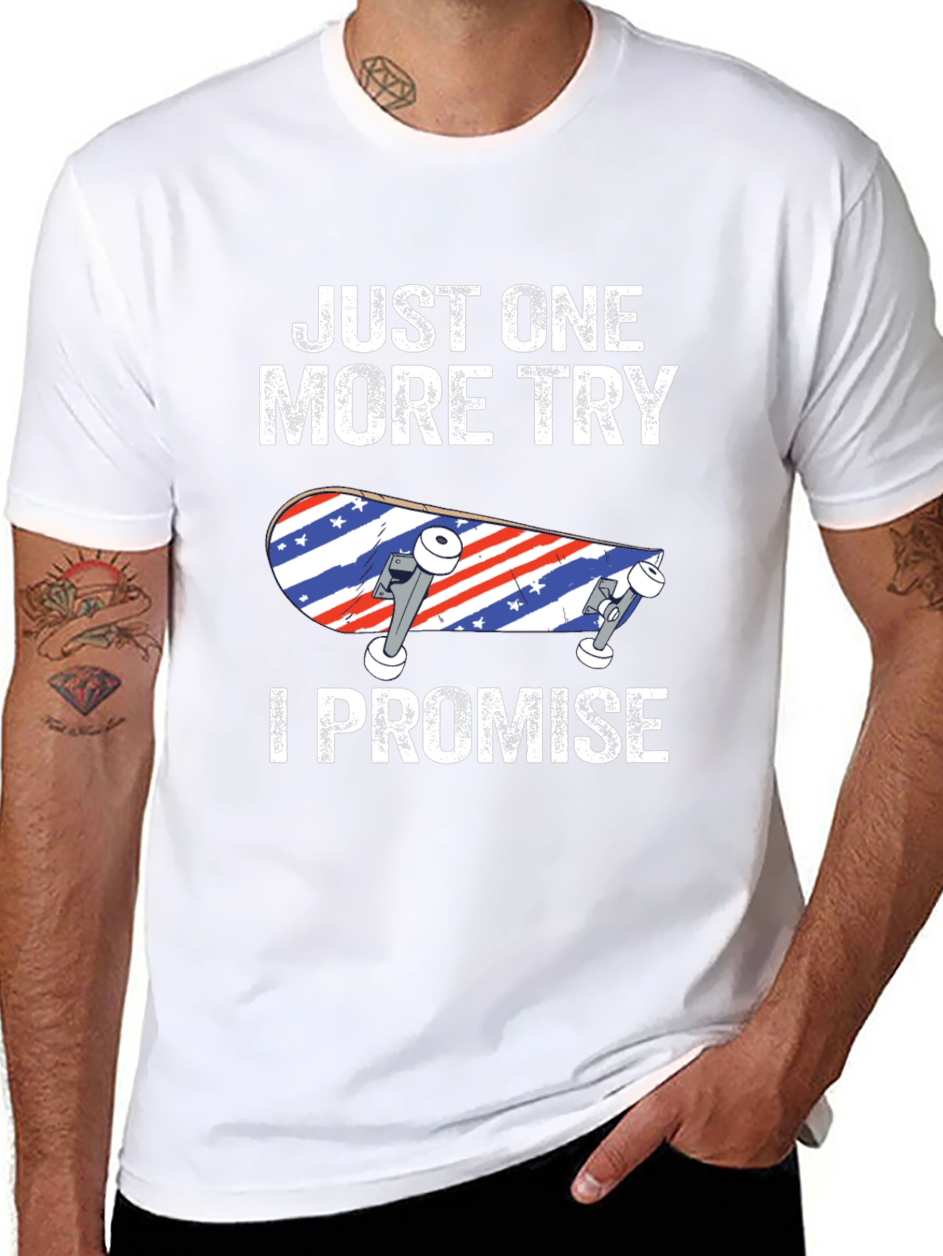 Just One More Try Skateboard T-Shirt