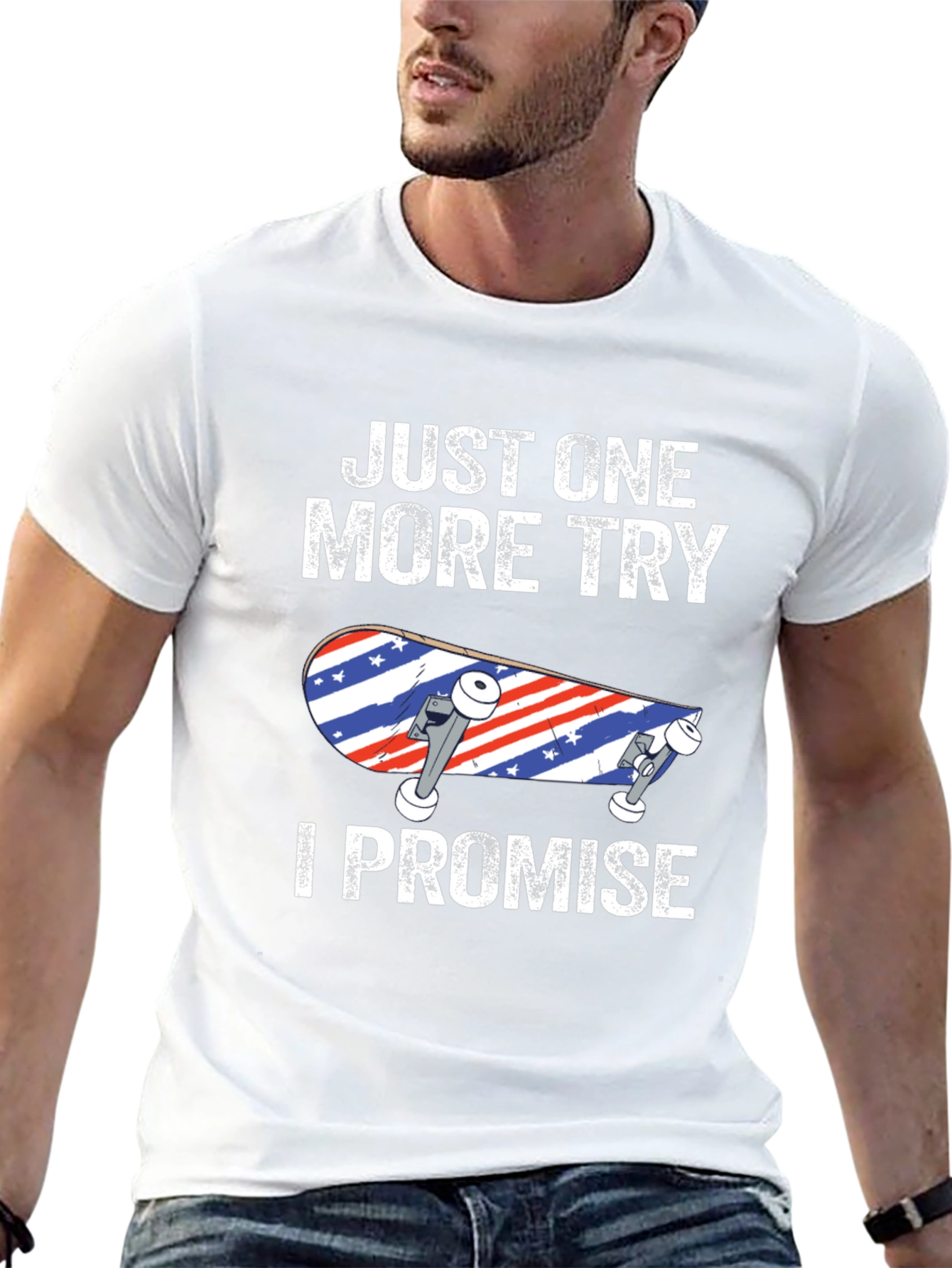 Just One More Try Skateboard T-Shirt