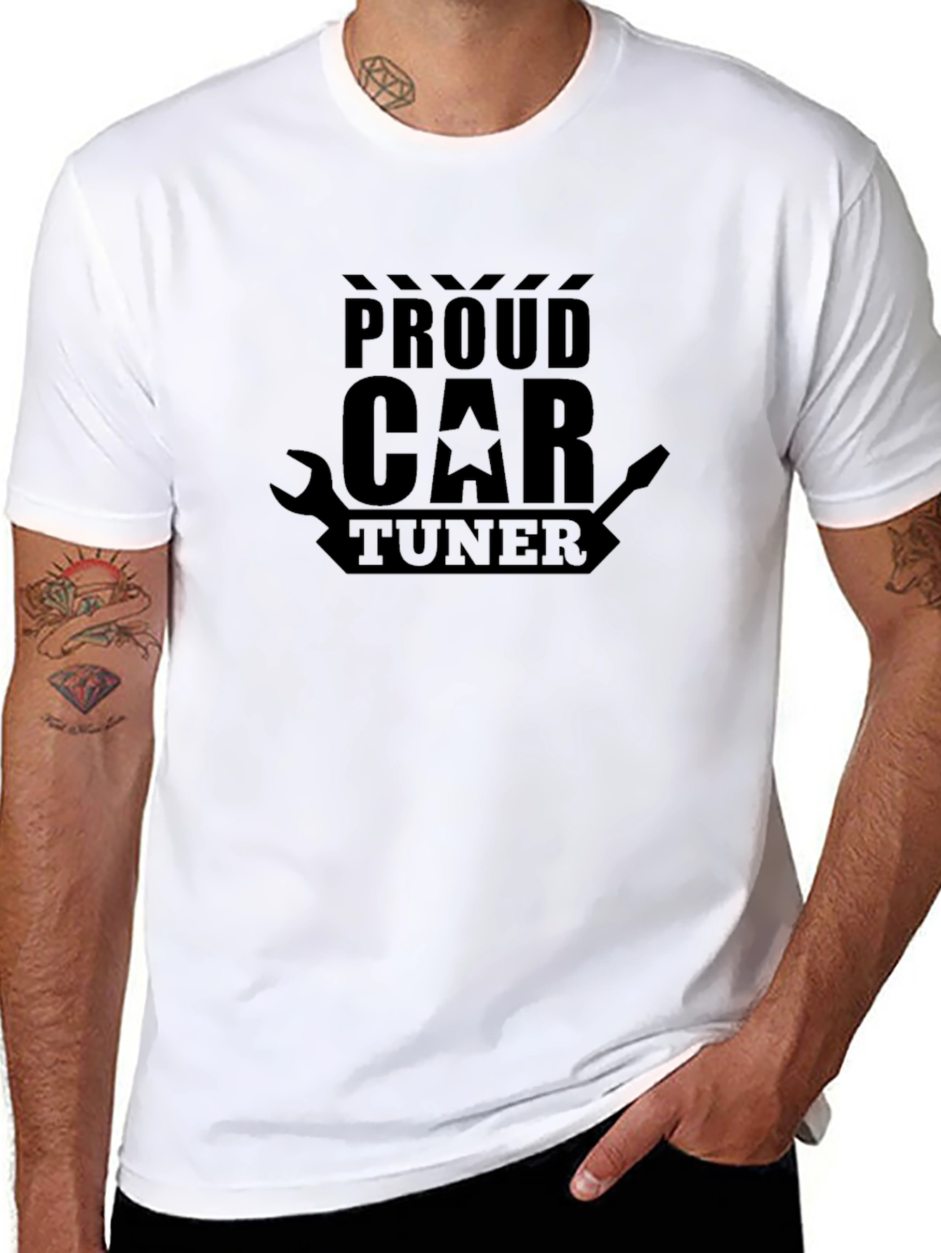 Proud Car Tuner Black T-Shirt