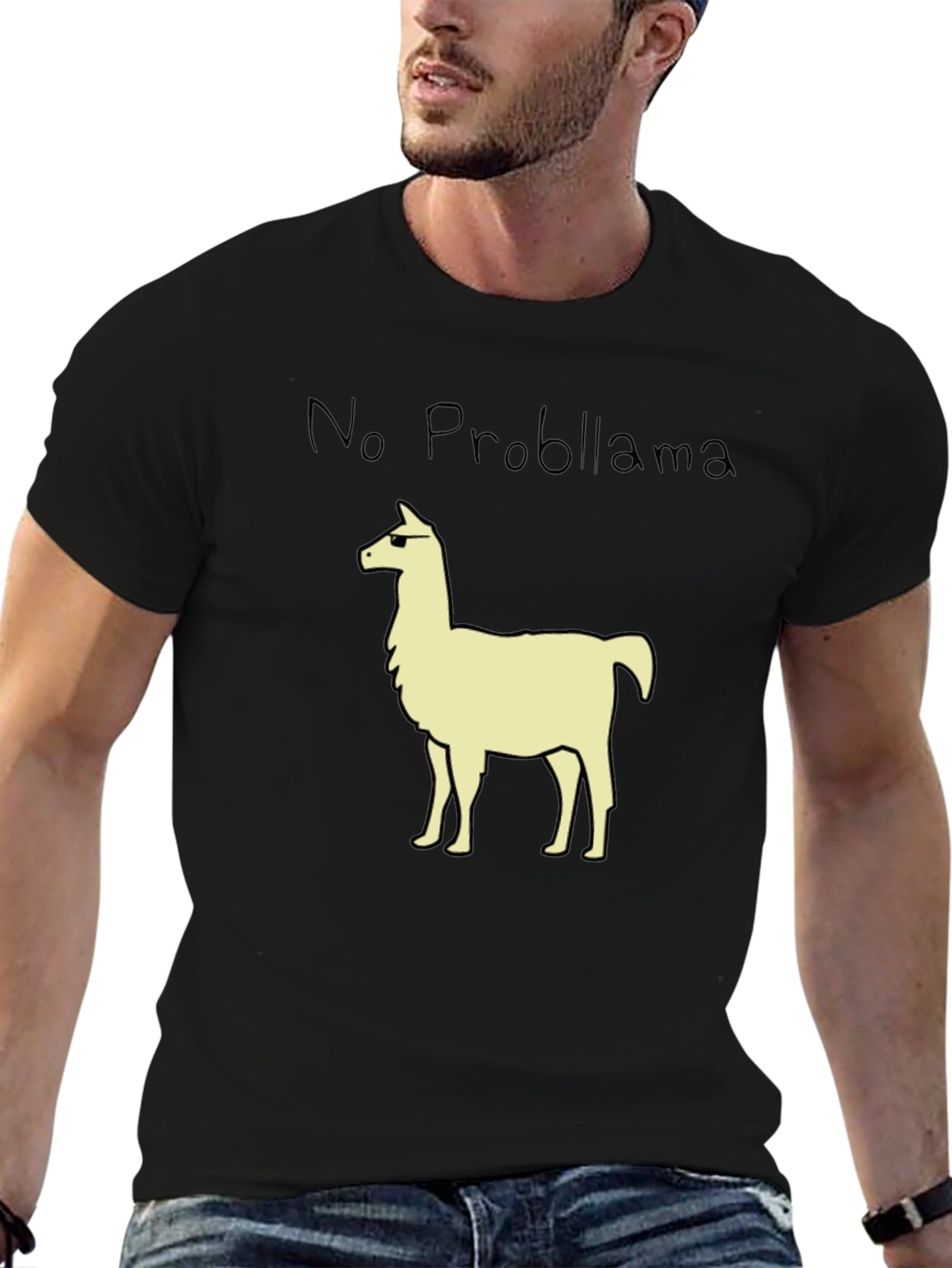 No Probllama T-Shirt - Cool Llama Graphic