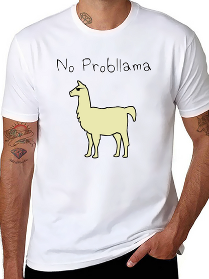 No Probllama T-Shirt - Cool Llama Graphic