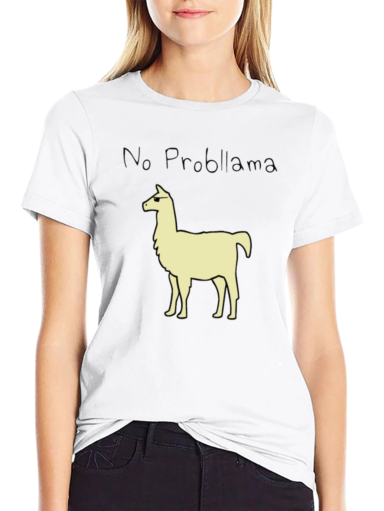 No Probllama T-Shirt - Cool Llama Graphic