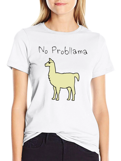 No Probllama T-Shirt - Cool Llama Graphic