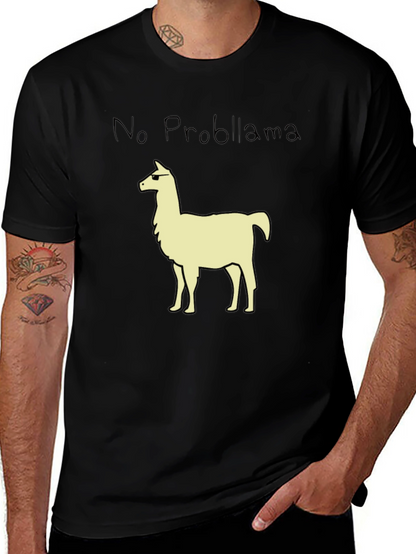 No Probllama T-Shirt - Cool Llama Graphic
