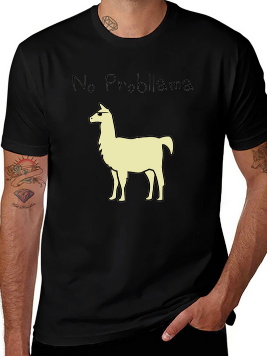 No Probllama T-Shirt - Cool Llama Graphic