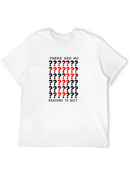 Motivational Question Mark Graphic Black T-Shirt