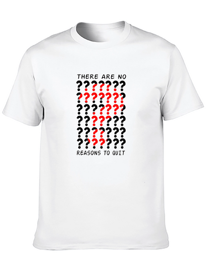 Motivational Question Mark Graphic Black T-Shirt