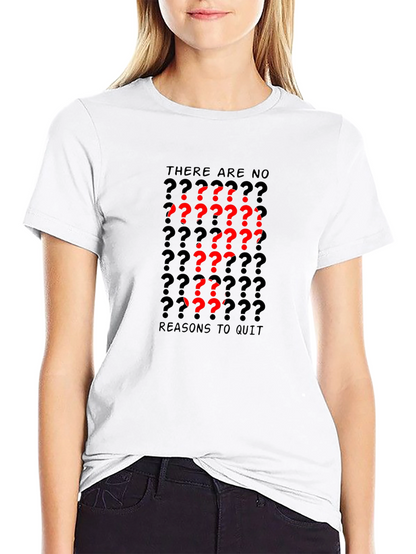 Motivational Question Mark Graphic Black T-Shirt